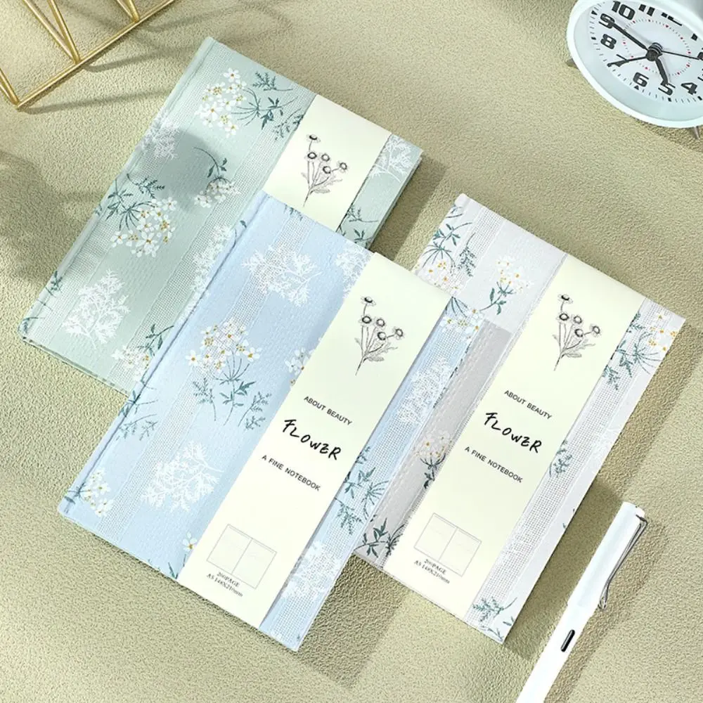 Stylish A5 Cloth Notebook Compact Fabric Cover Embroidered Notebook Multi-Purpose Cotton Cloth Binding A5 Hand Ledger