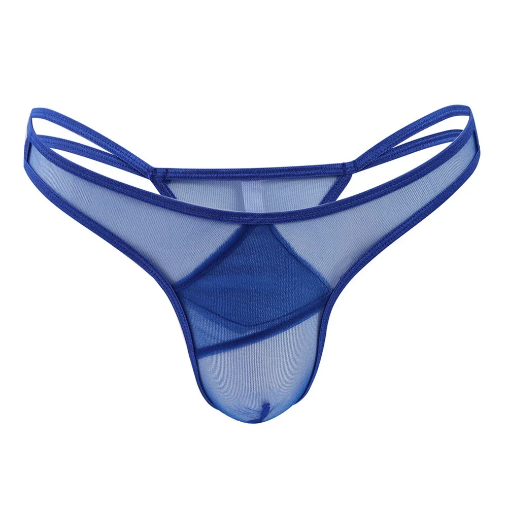 Sexy Männer ultra dünne Gaze transparente Tanga Höschen schiere Mesh Perspektive G-String Unterhose Low Rise Beutel verführer ische Dessous