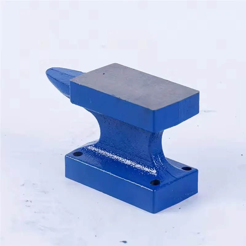 AT02-Mini Single Horn Anvil Forged-Iron Anvil Bench Block Anvil Cast Iron Hobby Anvil Metal Forming Tool Blacksmith Forge Kit