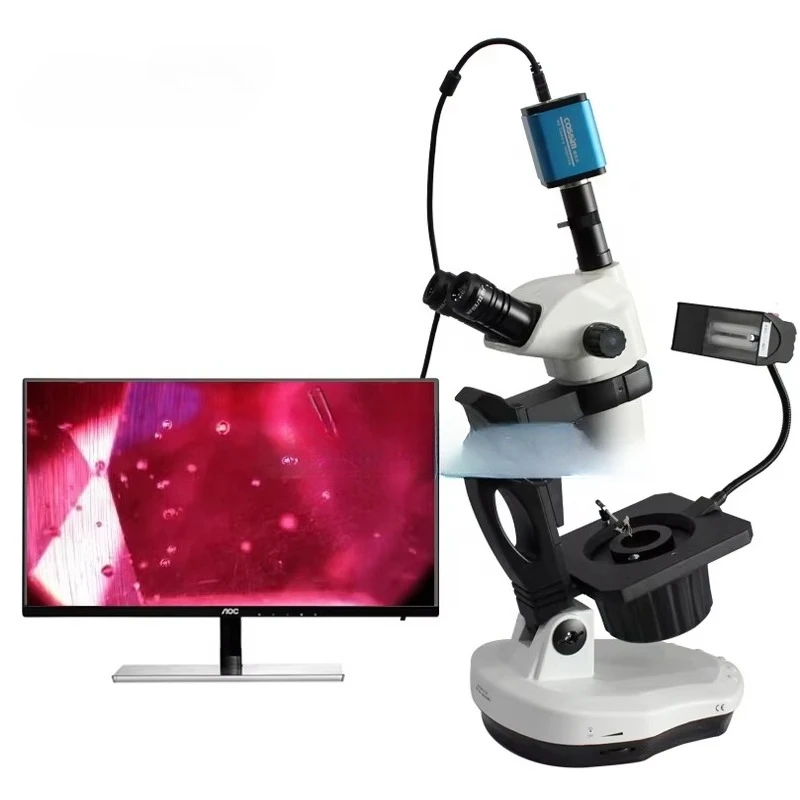 مجوهرات التكبير المستمر والأحجار الكريمة مجهر الأحجار الكريمة ثلاثي العينيات لتحديد الأحجار الكريمة