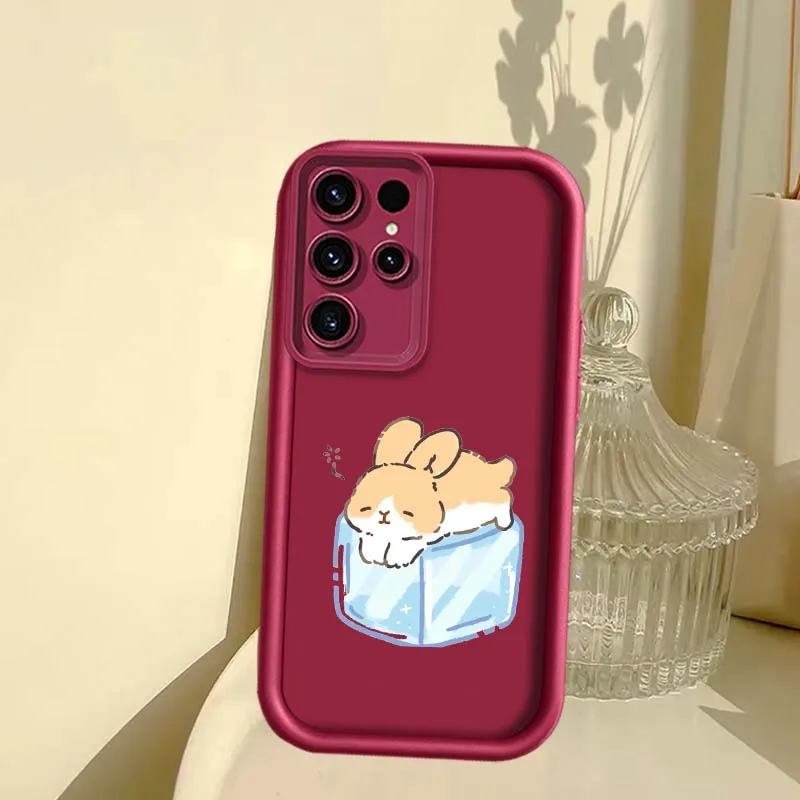 Cute Cartoon Simple Design For Samsung Galaxy S25 S24 S23 S22 S21 Ultra Lite Plus FE Eye Ladder Phone Case Cover