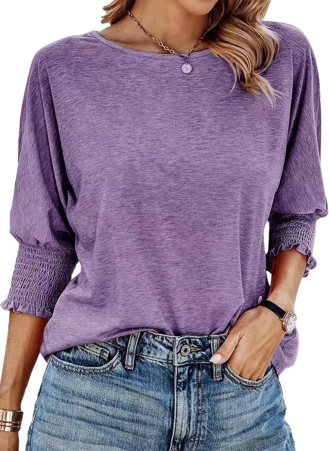 T-shirt d'été à manches courtes et col rond pour femme, haut noir, grande taille, rose, Simple, basique, blanc