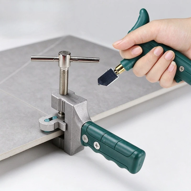 Glass Cutter Breaking Kit, Handheld Tile & Glass Cutter for Home Use, Multi-Functional Ceramic Breaking Cutting Tool