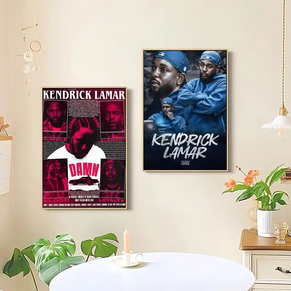 Rapper K-KENDRICK LAMAR Poster HD art sticky wall waterproof home living room bedroom bar aesthetic decoration