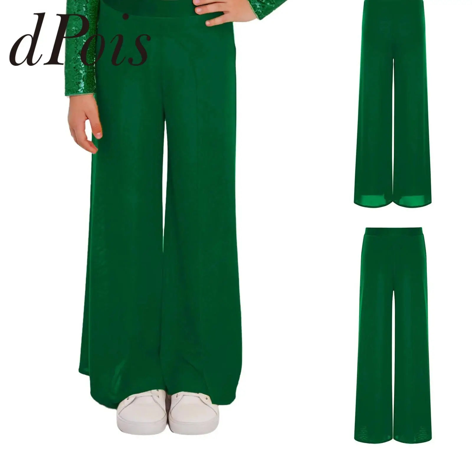 

Girls Lyrical Dance Modern Costume Rave Festival Flared Pants Children's Flares 70s 80s Disco Bell Bottoms Hippie Dance Costume