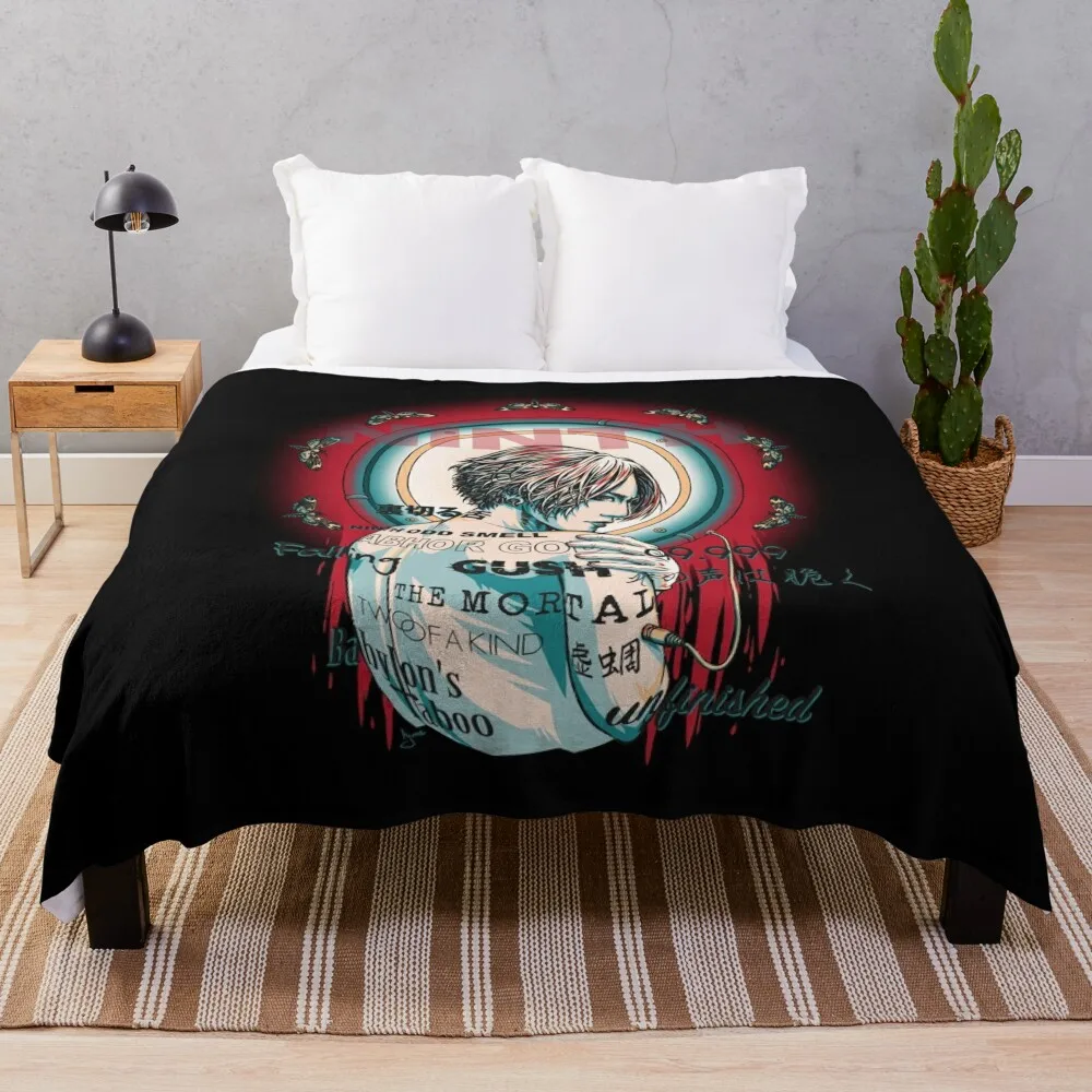 

THE NINTH - black version - Throw Blanket For Sofa Thin Summer Blanket Cute Blanket Luxury Blanket