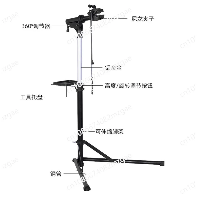 Bicycle Repair Rack Quick Removal Manual Repair Rack Mountain Bike Bicycle Folding Lifting Rotating Display Rack Repair
