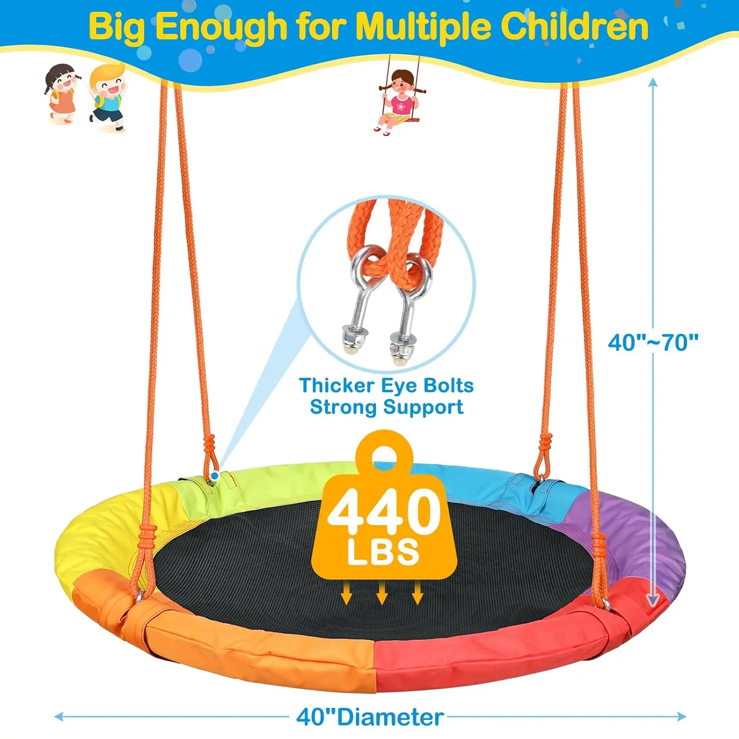 Saucer Swing with Stand, 40