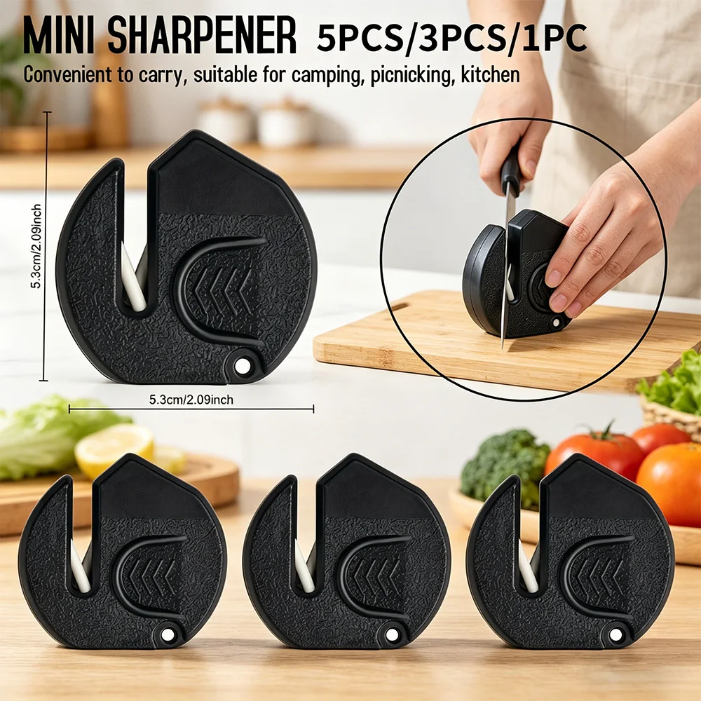 

5/3/1PCS Household Mini Knife Sharpener Creative Portable Blade Sharpening Stone