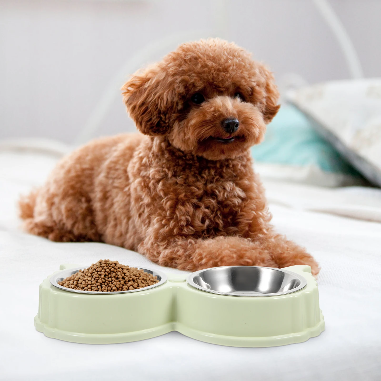 

Pet Bowl Multiple Feeding Station Dog Bowls Food Cute Cat Dishes for Small Dogs