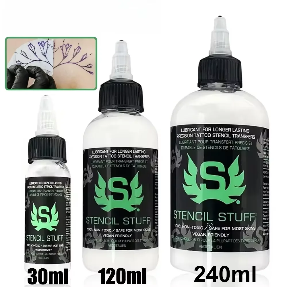 Tattoo Stencil Transfer Gel 240/120/30ML Thermal Copier Application Solution, Magic Stencil Stuff for Tattoo Accessories