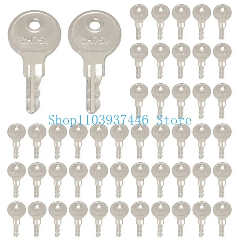 50PCS Keys CH751 20-0101 Compatible with Cargo Van Tool Box Pickup Shell Side Box Camper RV Door Pop-up Boat Display view 3