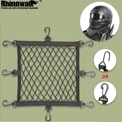 Rhinowalk Motorcycle Helmet Hold Storage Mesh Plastic/Metal 8 Hooks Universal Elastic Net Bag Luggage Motor Helmet Accessories