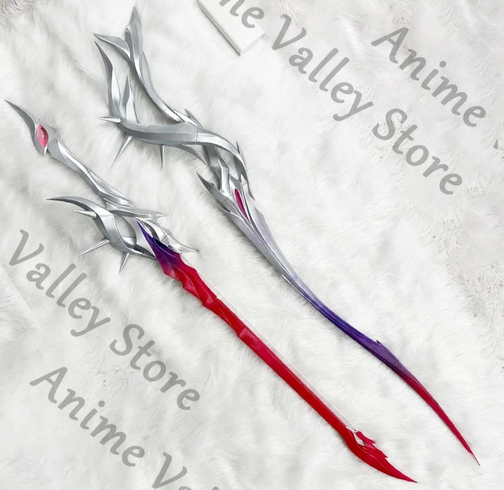 

Anime Honkai: Star Rail Helektra Cosplay Double Swords Prop Cartoon Doubles Rapier Dual Blade Weaponry Props Accessories Xmas