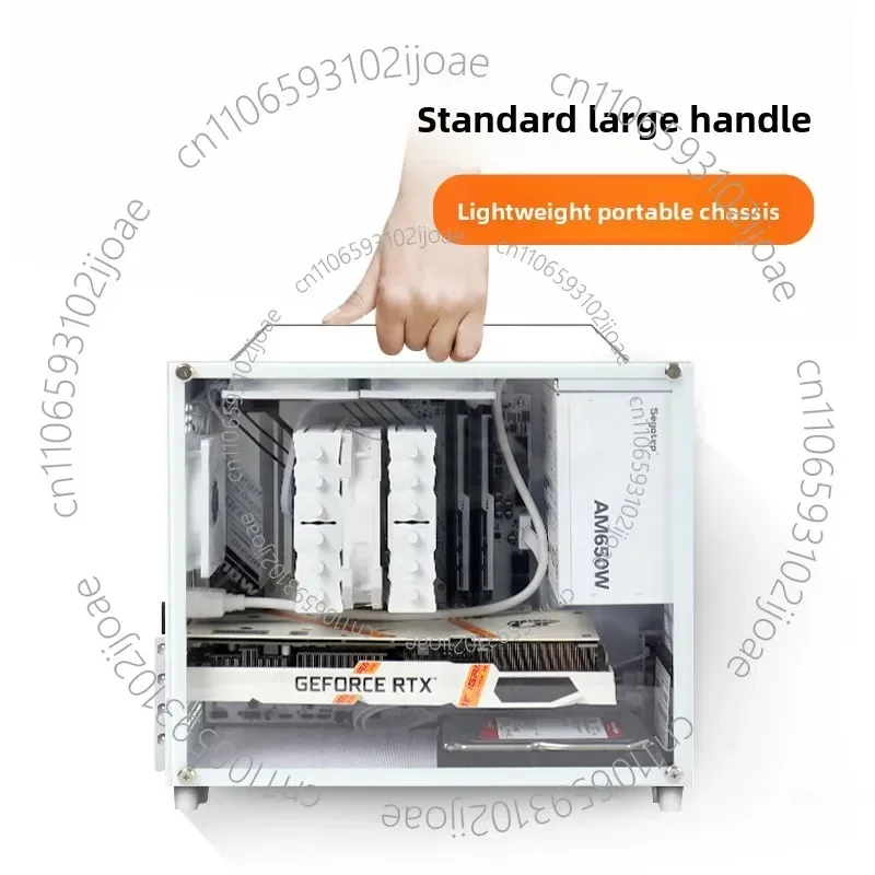 E15E18 Portable A4 Handheld Mini Powerhouse MATX/ITX Small Form Factor Case Dual Tower Non-S5 E90PRO Empty Chassis
