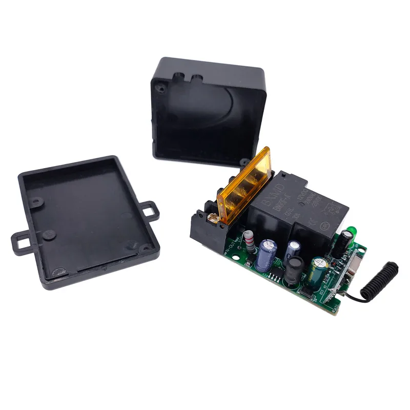 1Pcs Wireless Remote Controller Switch DC12V/24V AC220V/110V MAX 40A Universal Relay Receiver Module Wide Voltage 433Mhz EV1527
