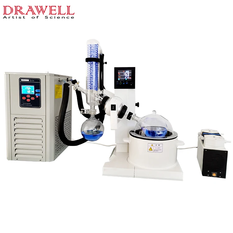 Drawell Lab 2L 3L 5L Vacuum Extractor Distillation Water Dual-Purpose Rotary Evaporator