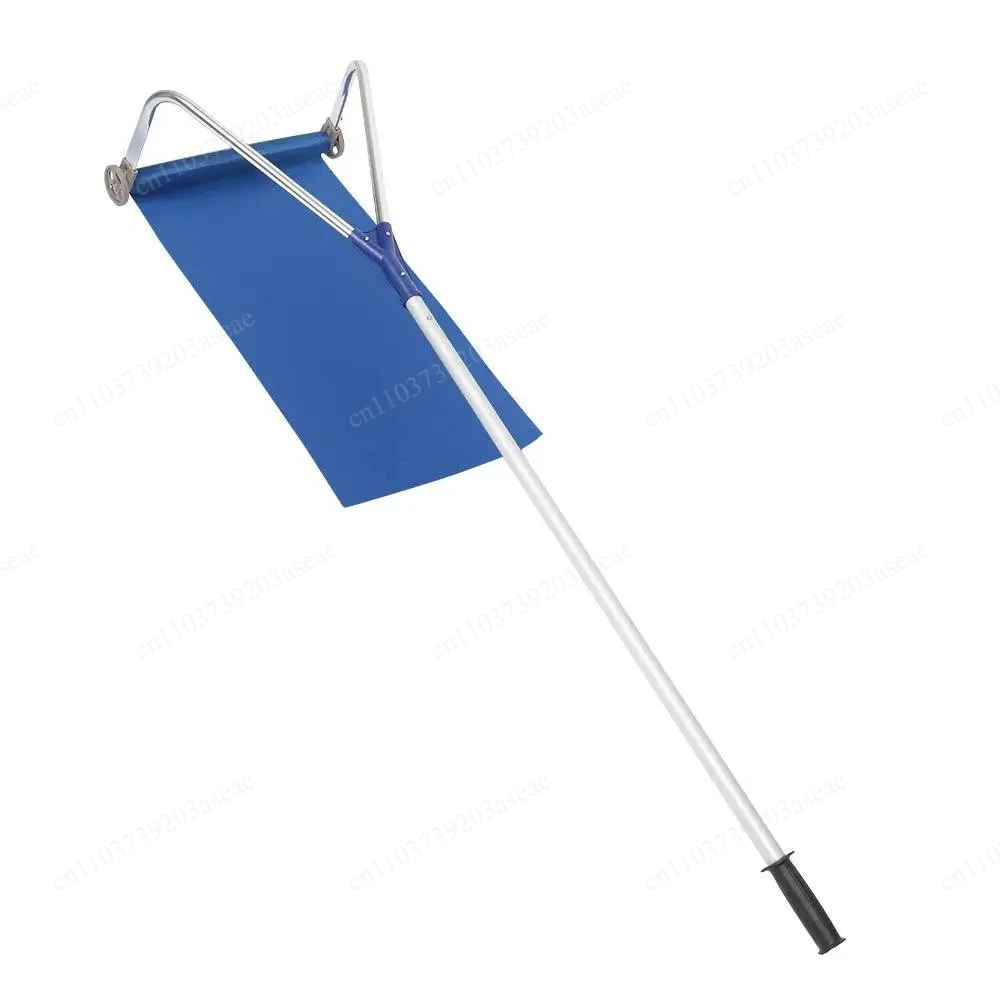 Flexible Roof Snow Slide Shovel Lightweight Aluminum Snow Rake Anti Scratch Snow Removal Tool for House Roof Winter Maintenance