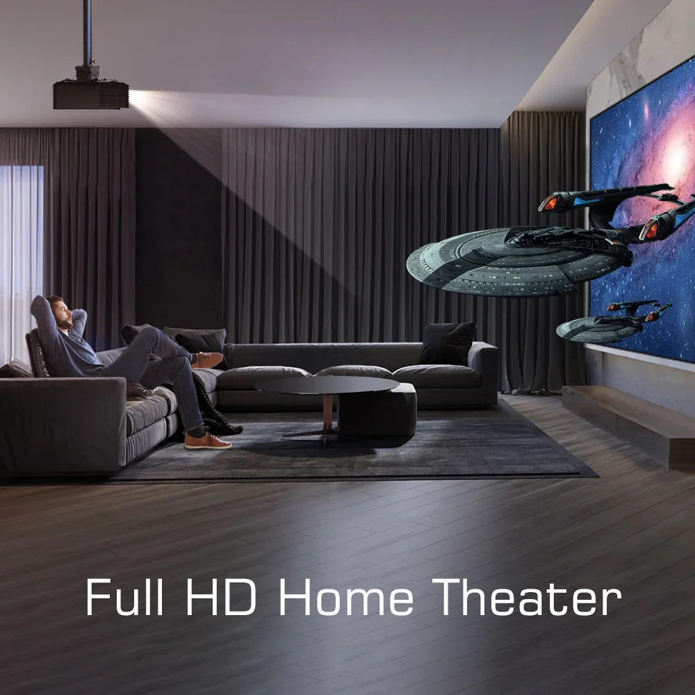 Imagem -06 - Byintek-projetor Smart Led de Home Theater Wifi 3d Vídeo Lcd Full hd 1080p 4k K25