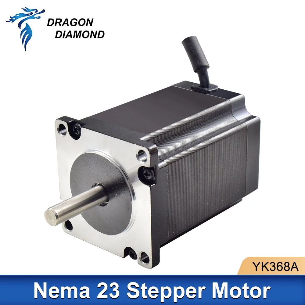 Nema 23 Stepper Motor Driver 57mm 3 Phase 1.5N.m 5.8A YK368A Stepper Motor 3-lead Cable For Co2 Laser Machine CNC Router