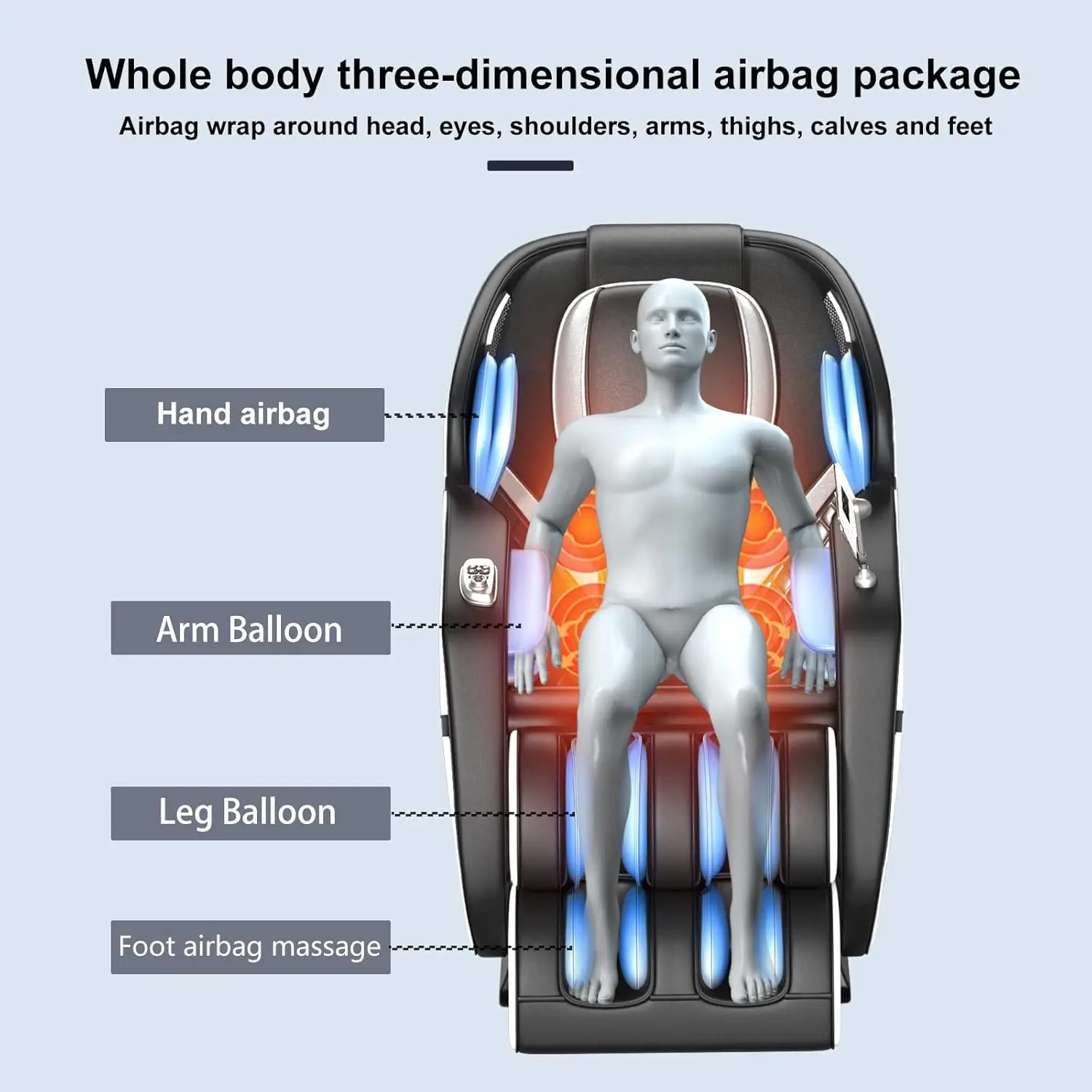 China Best Zero Gravity Not Second Hand Massage Chair Electric 3D 4D Sl Track Salon Massage Chair Bed Full Body