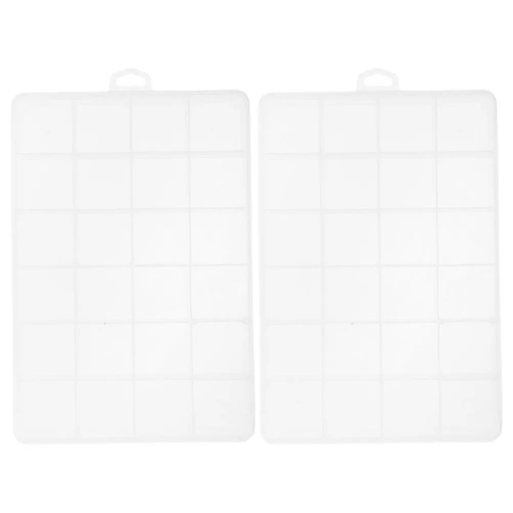 

2Pcs Heavy Duty Fishing Gear Box Multi Compartment Organizer Waterproof Portable Container for Tackle Lures Jewelry Small