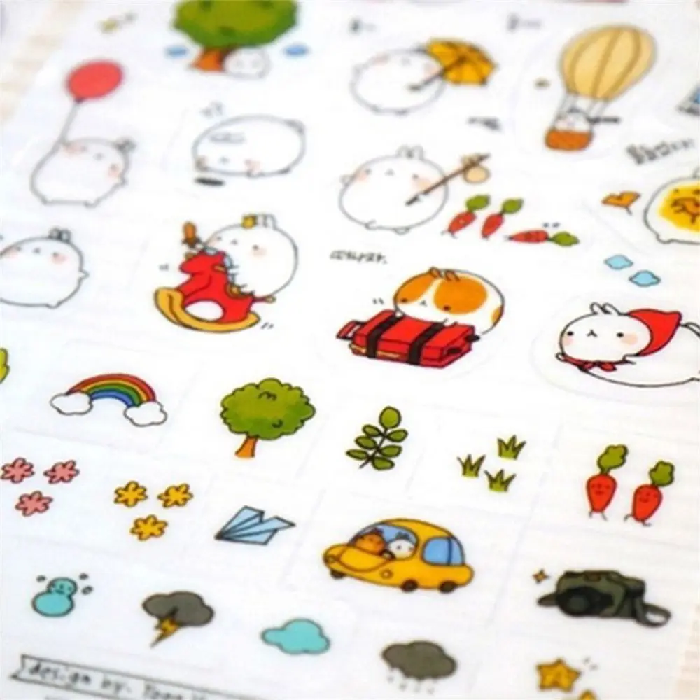 Waterproof Kawaii Stationery Sticker Phone Bottle Decoration Sticker DIY Stationery Decoration Journal Diary Stationery Sticker