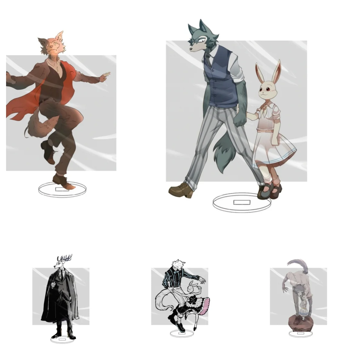 

15CM Hot Anime BEASTARS Acrylic Stand Model Cosplay Characters Ornament Accessories Goods Christmas Gifts