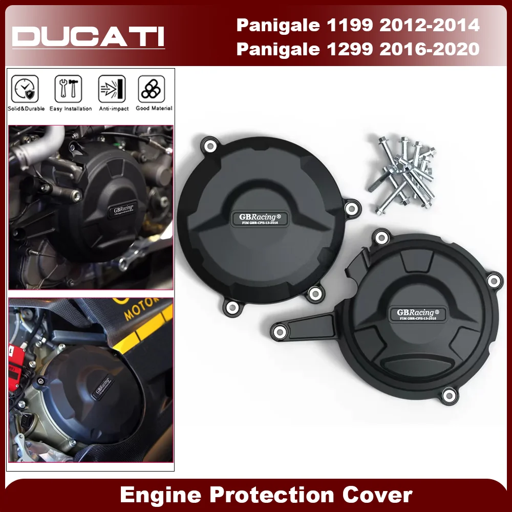 

Для DUCATI Panigale 1199 2012-2014 и Panigale 1299 2016-2020 GB защитная крышка двигателя гоночного мотоцикла, защитная крышка сцепления