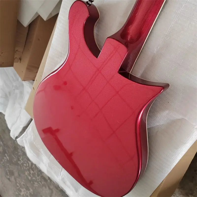 Classic Left Hand Half Hollow Electric Guitar, 12 Strings Can Be Customized in Any Color, Free Shipping