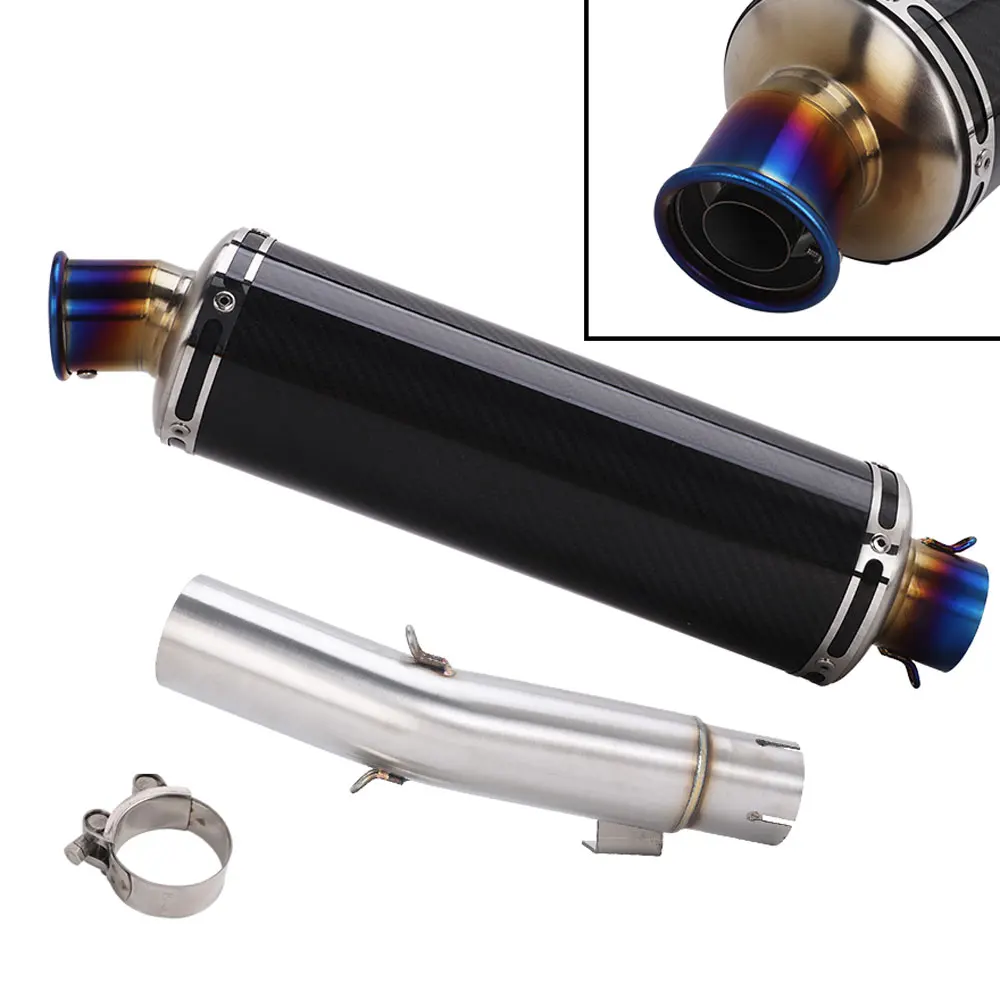 For KOVE 510X 500X 400X Motorcycle Exhaust System Slip On Escape Muffler 510X Exhaust Middle Pipe Stainless Steel