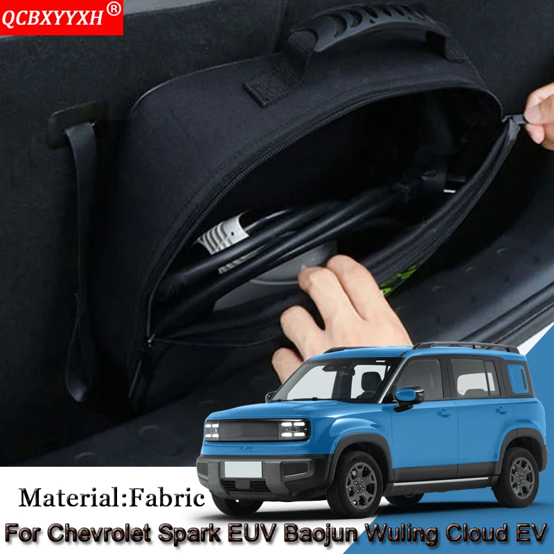 

EV Car Charging Cable Storage Carry Bag For Chevrolet Spark Baojun Wuling Cloud Charger Plugs Sockets Waterproof Fire Retardant
