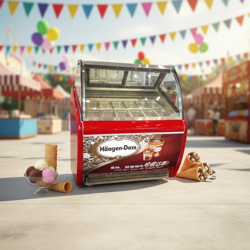 

Морозильный ларь-витрина QDMECH для твердого мороженого, коммерческое использование