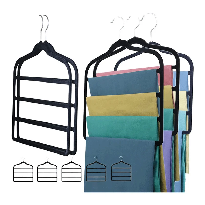 Velvet Pants Rack Space Saving Non-Slip Pants Rack Jeans Hanger Pant rack, scarf rack, wardrobe storage