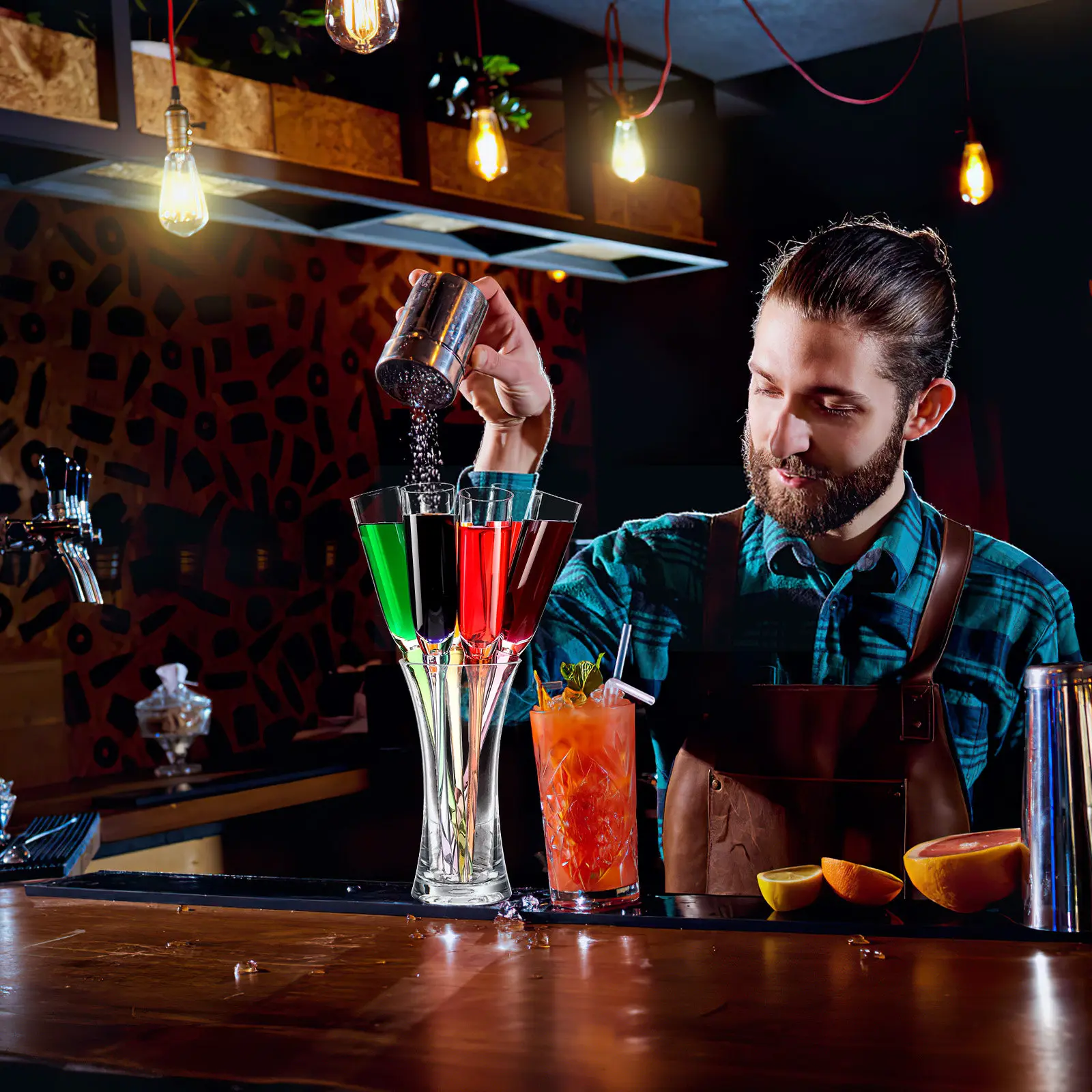 

1Set Acrylic Red Wine Cup Colorful Unique Drinking Goblet for Coffee Milk Juice Party Supply Home Wedding Decor Gift