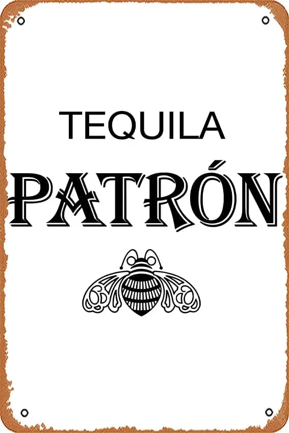 Vintage Tin Signs Tequila Patron Liquor Whiskey Beer Gin Fathers Day Gift Vintage Wall Decor Retro Art Tin Sign fun Metal Sign F