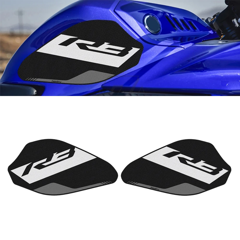 Motorcycle Accessorie Side Tank Pad Protection Knee Grip Mat For Yamaha YZF R3 2019-2022