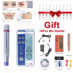 Charmant Permanent Digital Makeup Tattoo Pen Kits Microblading Tattoo Gun Pen for PMU Tattoo Eyebrow Lips Rotary Swiss MTS Pen