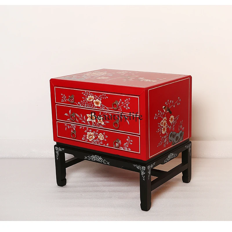 

New Chinese factory direct sales hand-painted bedside table modern and simple