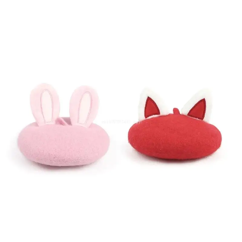 

Pet Hat with Rabbit/Cats Ear Decors Dresses up Hat Outdoor Travel Photography Pet Fashion Pet Hat