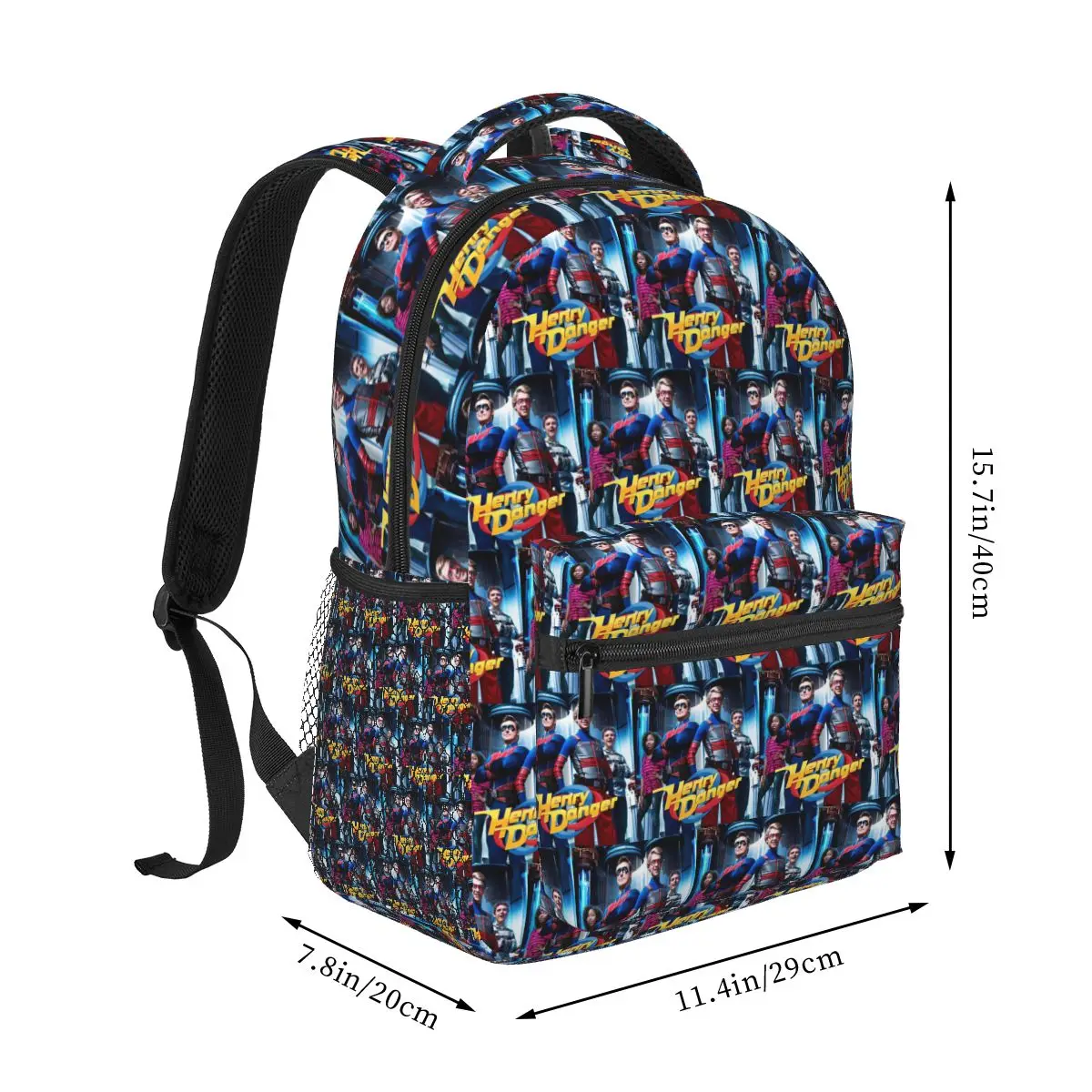 Henry Danger Saturday's Backpacks Boys Girls Bookbag Students School Bags Cartoon Laptop Rucksack Shoulder Bag Large Capacity