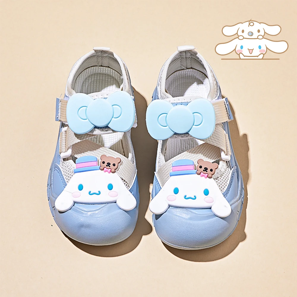 Cinnamoroll Sneakers Kuromi Kawaii Anime Summer Cartoon Girls Casual Breathable Fashion Kids Student Beach Shoes Protecting Toes