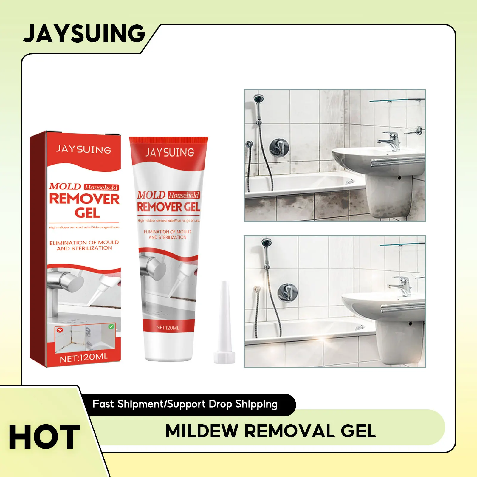 

Mildew Removal Gel Refrigerator Mold Cleaning House Mold Removal Tile Gap Spot Cleaner Wall Mould Remover Bathroom Mould Cleaner