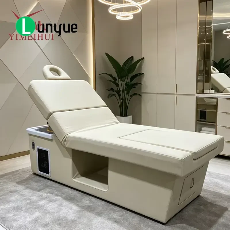 Electric Shampoo Bed with Water Circulation and Massage Function Multifunctional Hair Washing Chair for High End Beauty
