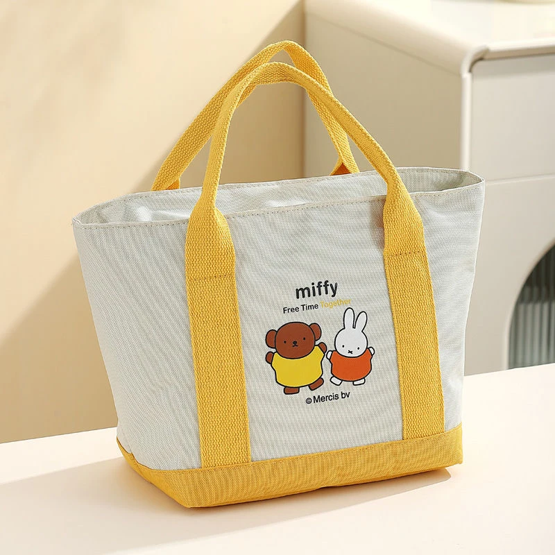 

Kawaii Miffy Handheld Insulation Bag Student Office Worker Portable Handbags Dopamine Lunch Box Insulation Bags Birthday Present