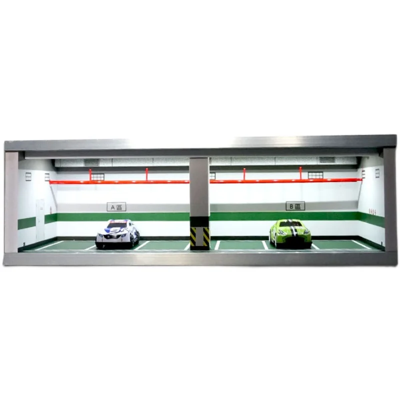 

6 Spaces 1/64 Underground Parking Lot Garage Placement Alloy Car Model Collection Display Scene Props