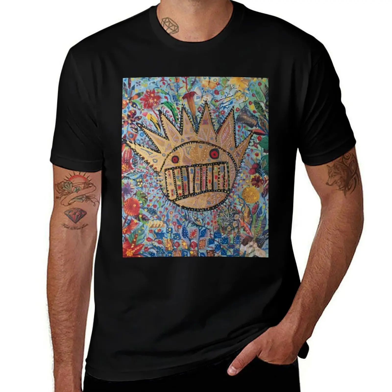 Ween Boognish and flowers T-Shirt Casual Daily Wear Short Sleeve Top