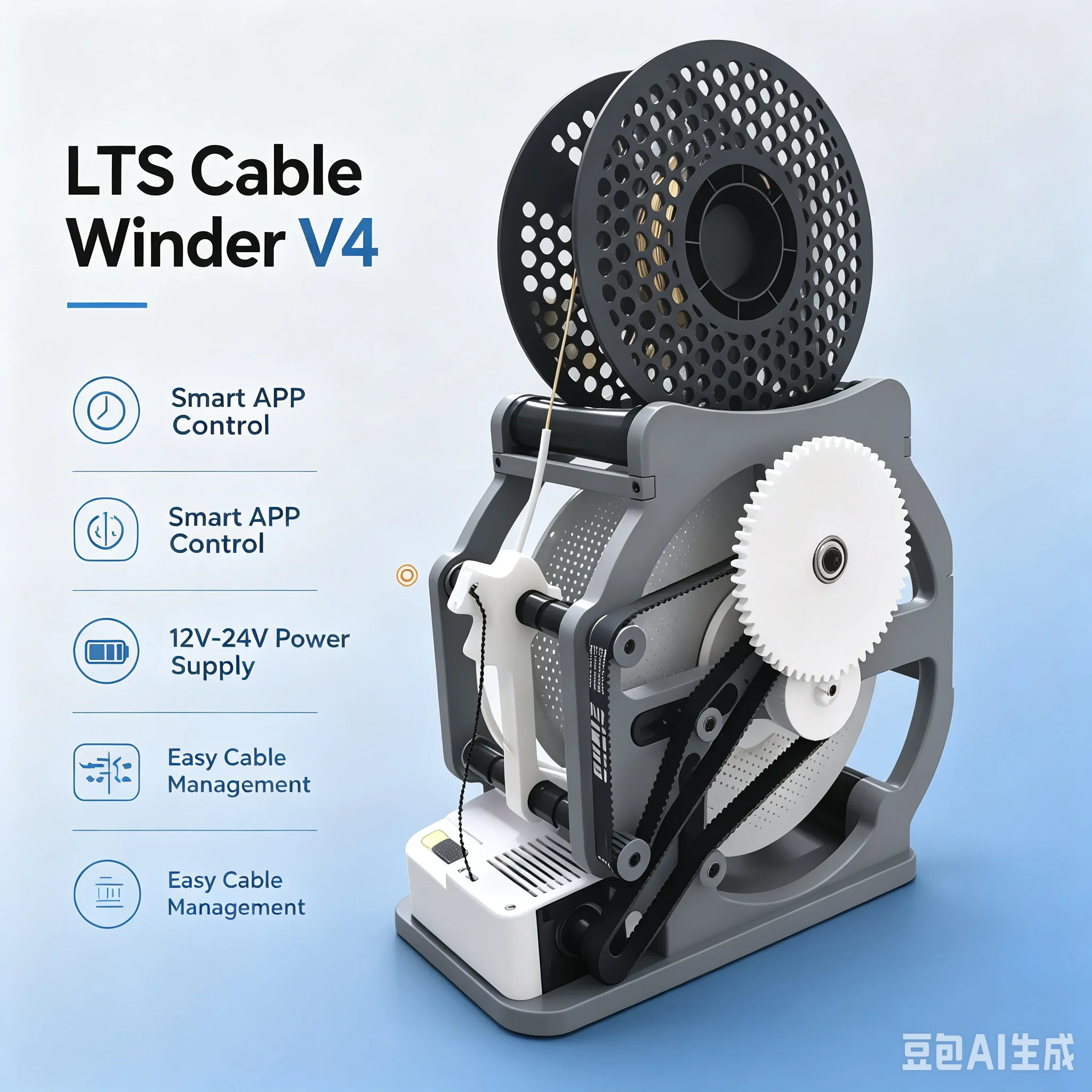 3D Printer Filament Winding Machine LTS Respooler V4 Smart Filament Sorter Neat Rewind Device Wholesale Cross-border 3D Printing