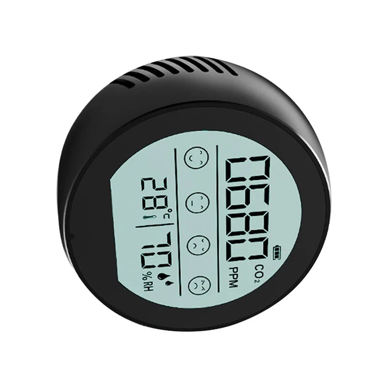 A003 공기 품질 모니터 CO2 측정기 이산화탄소 감지기 홈 오피스 차량용 온도 습도 감지