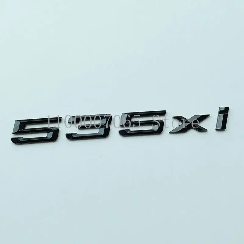 DIY Chrome Black Numbers Letters 320xi 330xi 335xi 520xi 525xi 530xi 535xi ABS Emblem for Car Trunk Lid Nameplate Logo Sticker